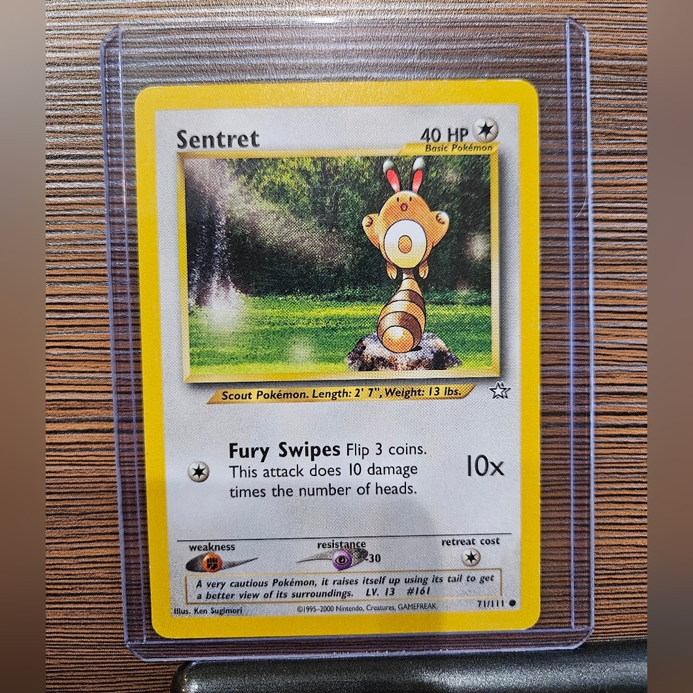 Pokemon Sentret 71/111 Neo Genesis Trading Card